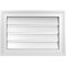 Ekena Millwork Vertical Surface Mount PVC Gable Vent: Functional, w/ 2"W x 1-1/2"P Brickmould Frame, 20"W x 14"H GVPVE20X1402SF - alternate 1